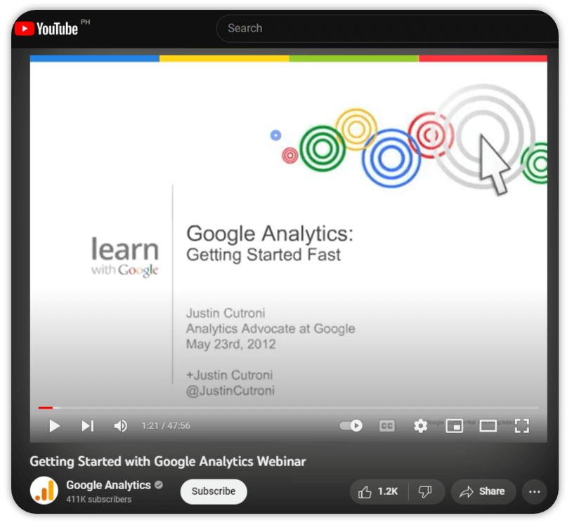 Google webinar.