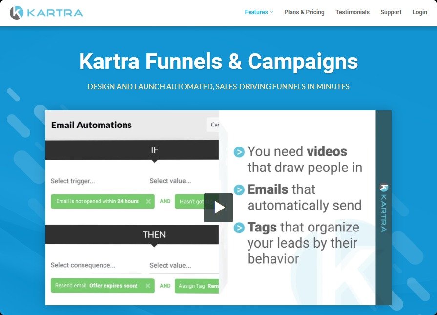 kartra salesfunnel.