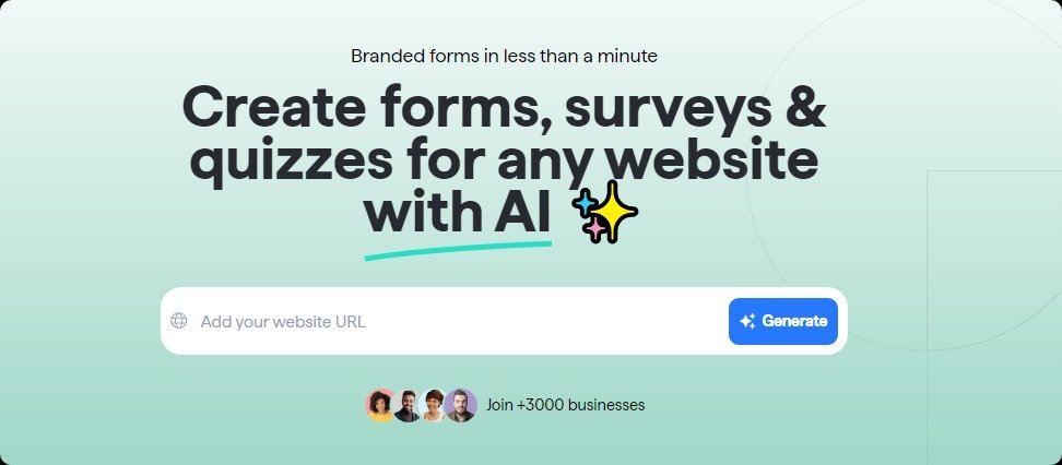 Typeform or AI-powered Form Generators?.