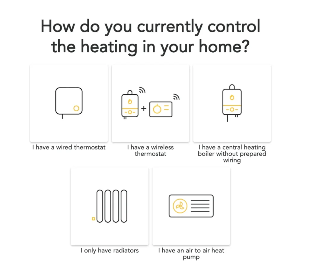 tado product finder.