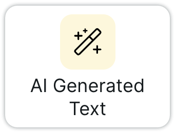 AI generated text element.