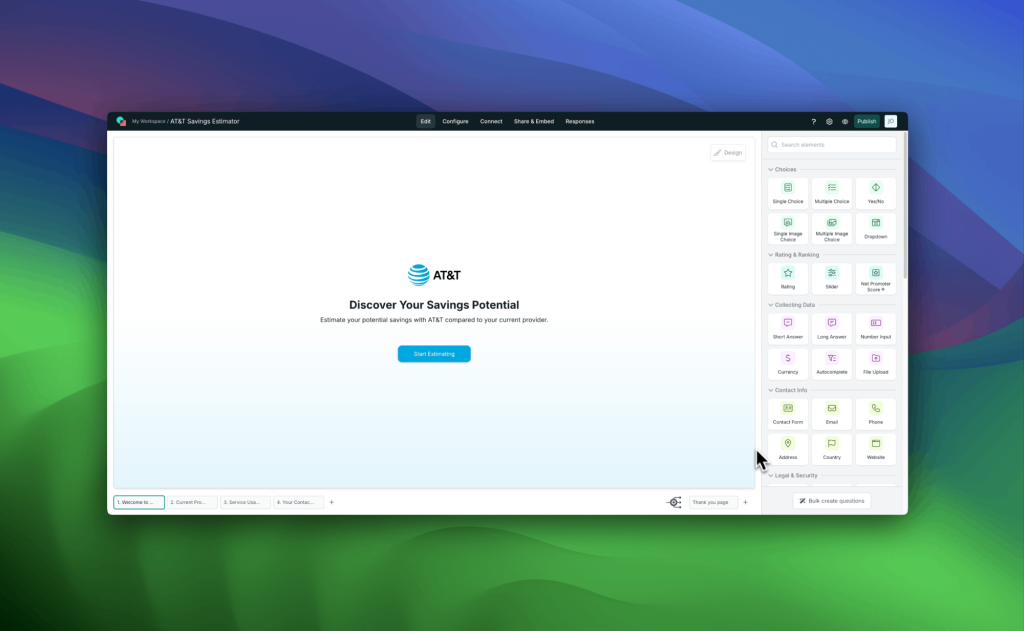 ai landing page generator screencast.