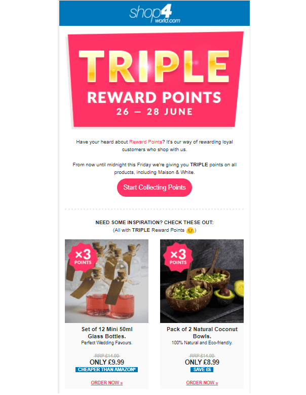 reward program email shop4world.