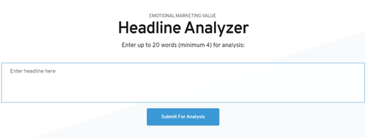 Headline analyzer.