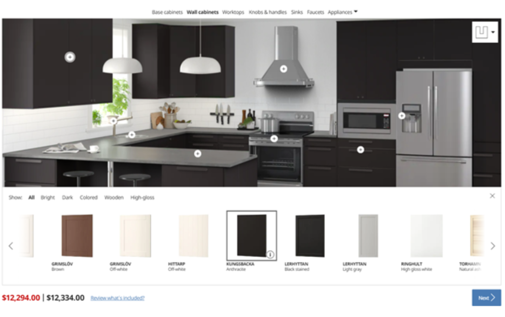 ikea product configurator.