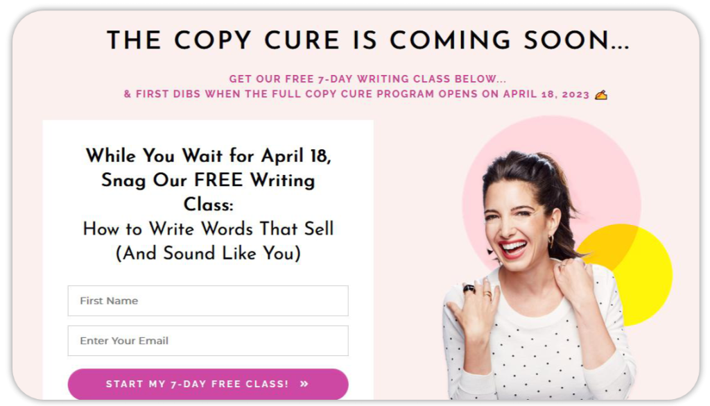 Copy Cure training program.