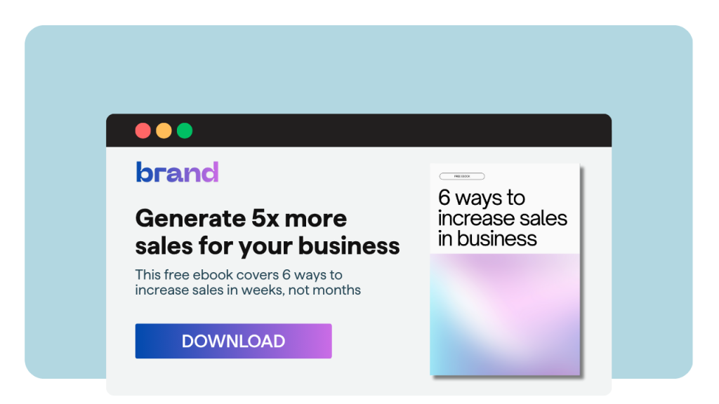 ebook landing page.