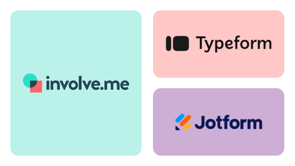 Jotform vs Typeform vs involve.me.