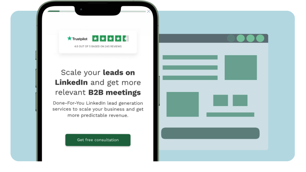 landing page structure.