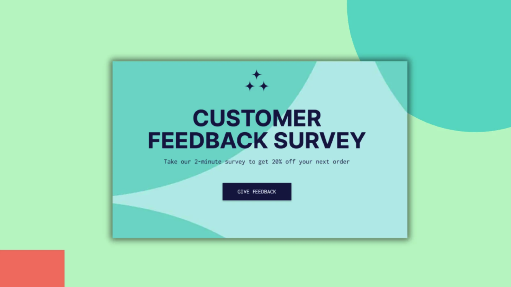 customer feedback survey.