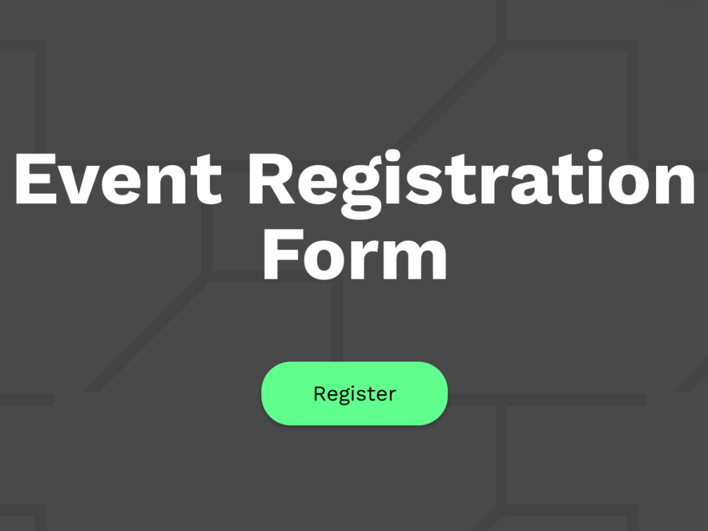 event registration form.