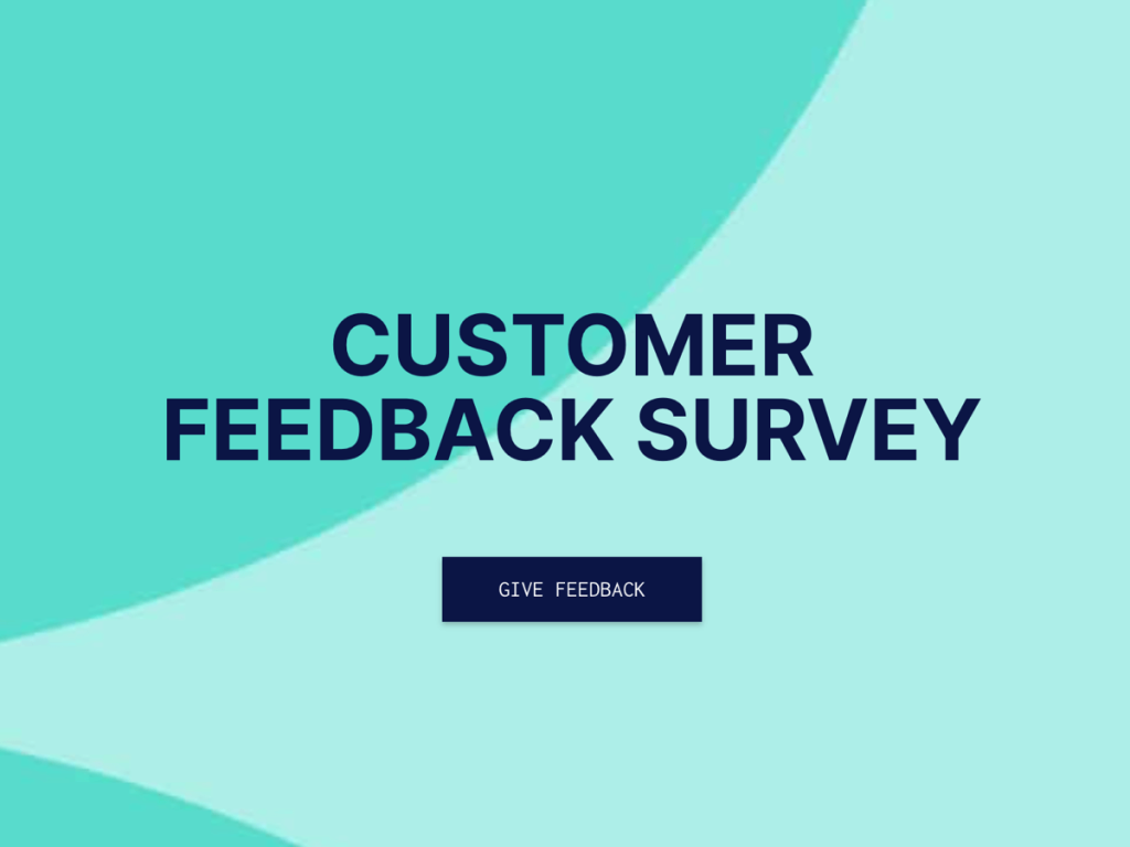 feedback survey.
