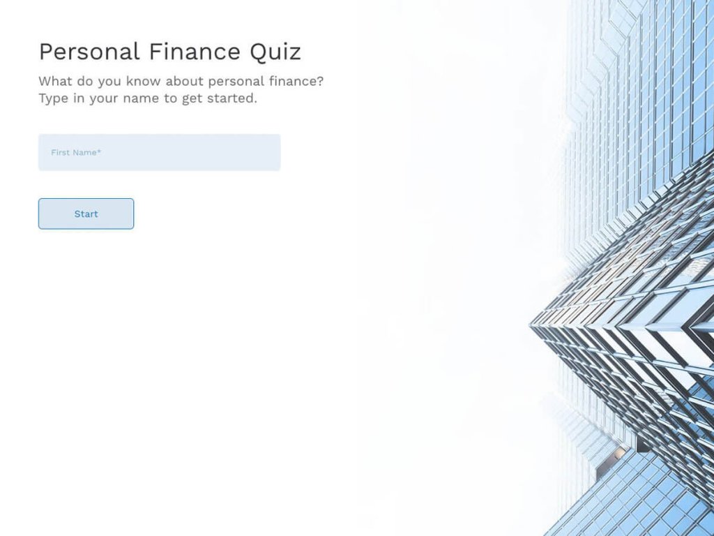 personal finance quiz.