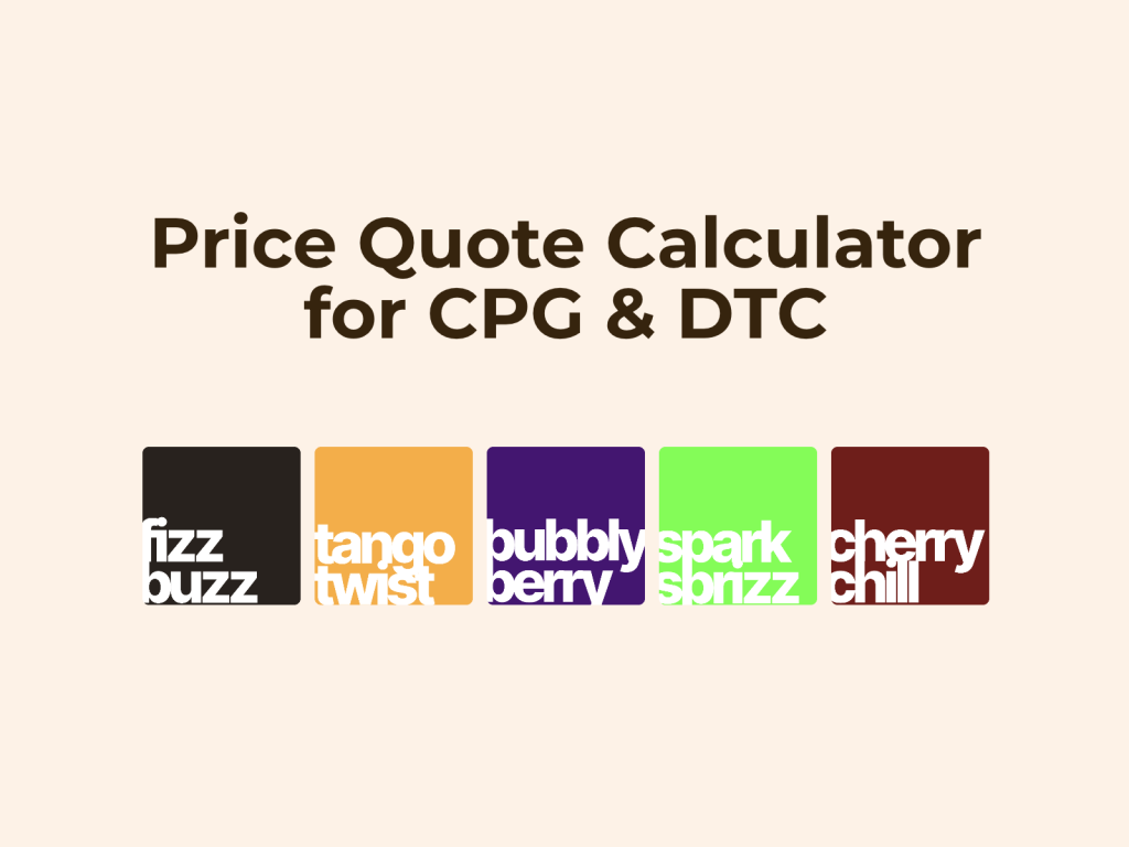 price quote calculator.