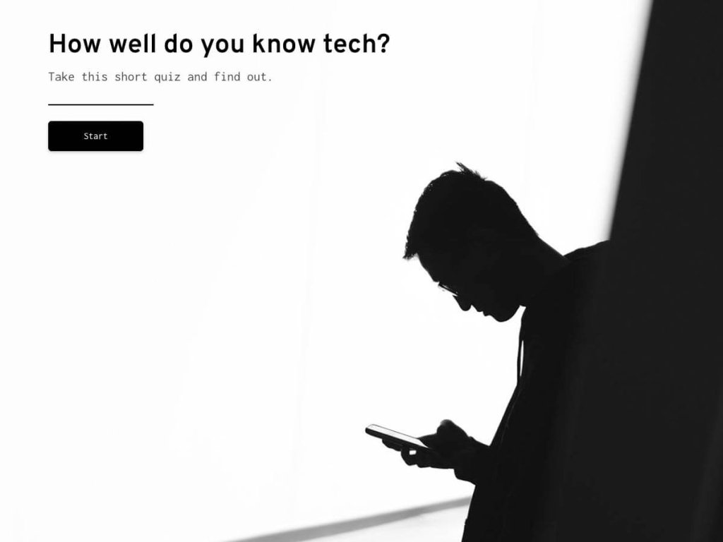 how well do you know tech quiz template.