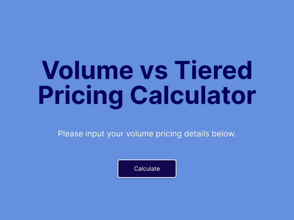 pricing calculator.