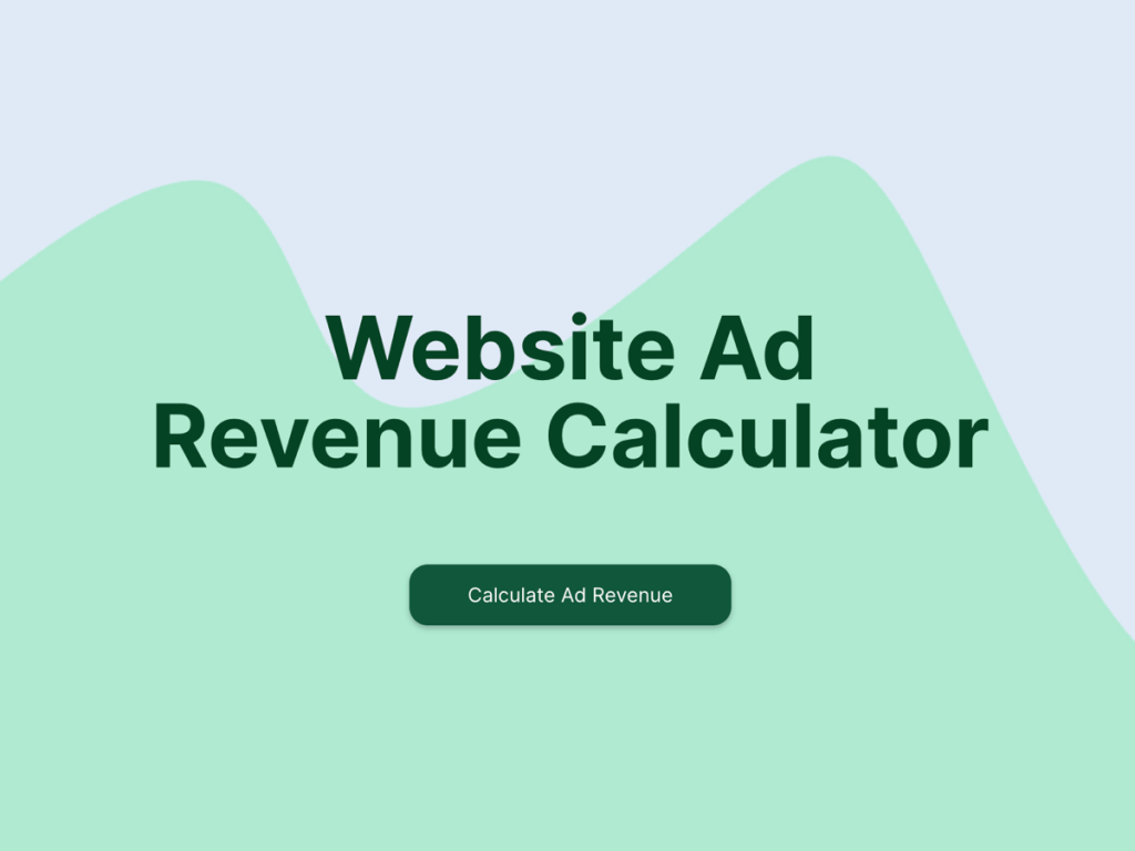ad revenue calculator.