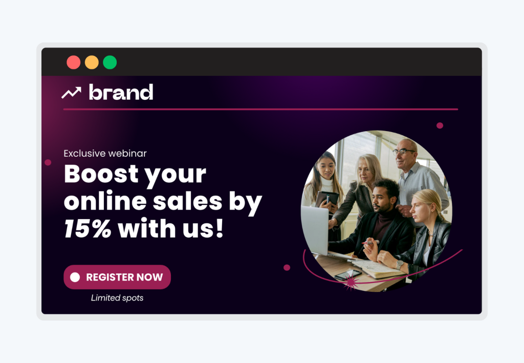 event registration landing page.